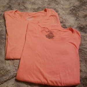2 tops coral color